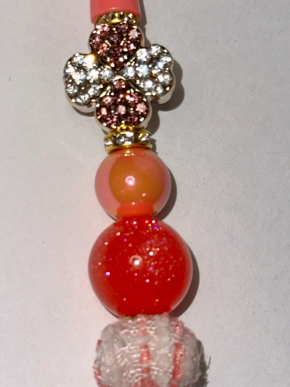 Coral Beaded Box Cutter - Custom